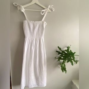 Wilfred Golden Hour smocked 100% organic line dress